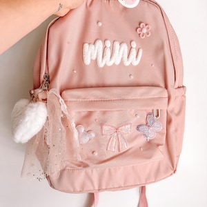 Sac à dos rose personnalisé, Rentrée scolaire, Rose, Taille standard, Sac à dos, Rentrée scolaire, Pour filles, Pour enfants, Pour l'école, Personnalisé, Sur mesure