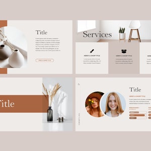 Classy Minimal Powerpoint Template, Company Brand Presentation Template ...