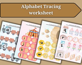 Phonics: Alphabet Tracing Worksheet