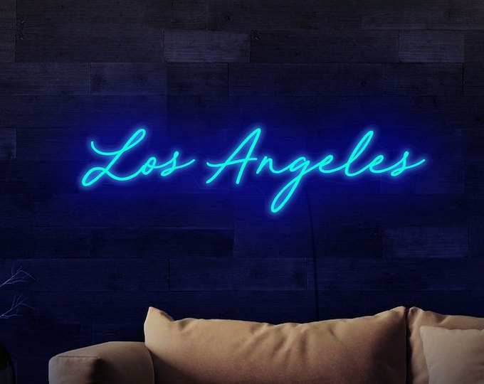 Los Angeles neon sign, Los Angeles sign, Los Angeles city, Los Angeles gift, Los Angeles party, Los Angeles wall art, Los Angeles decor