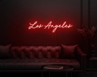 Los Angeles neon sign, Los Angeles led sign, Los Angeles light sign, Los Angeles wall decor, Neon sign wall decor, Neon light sign for wall