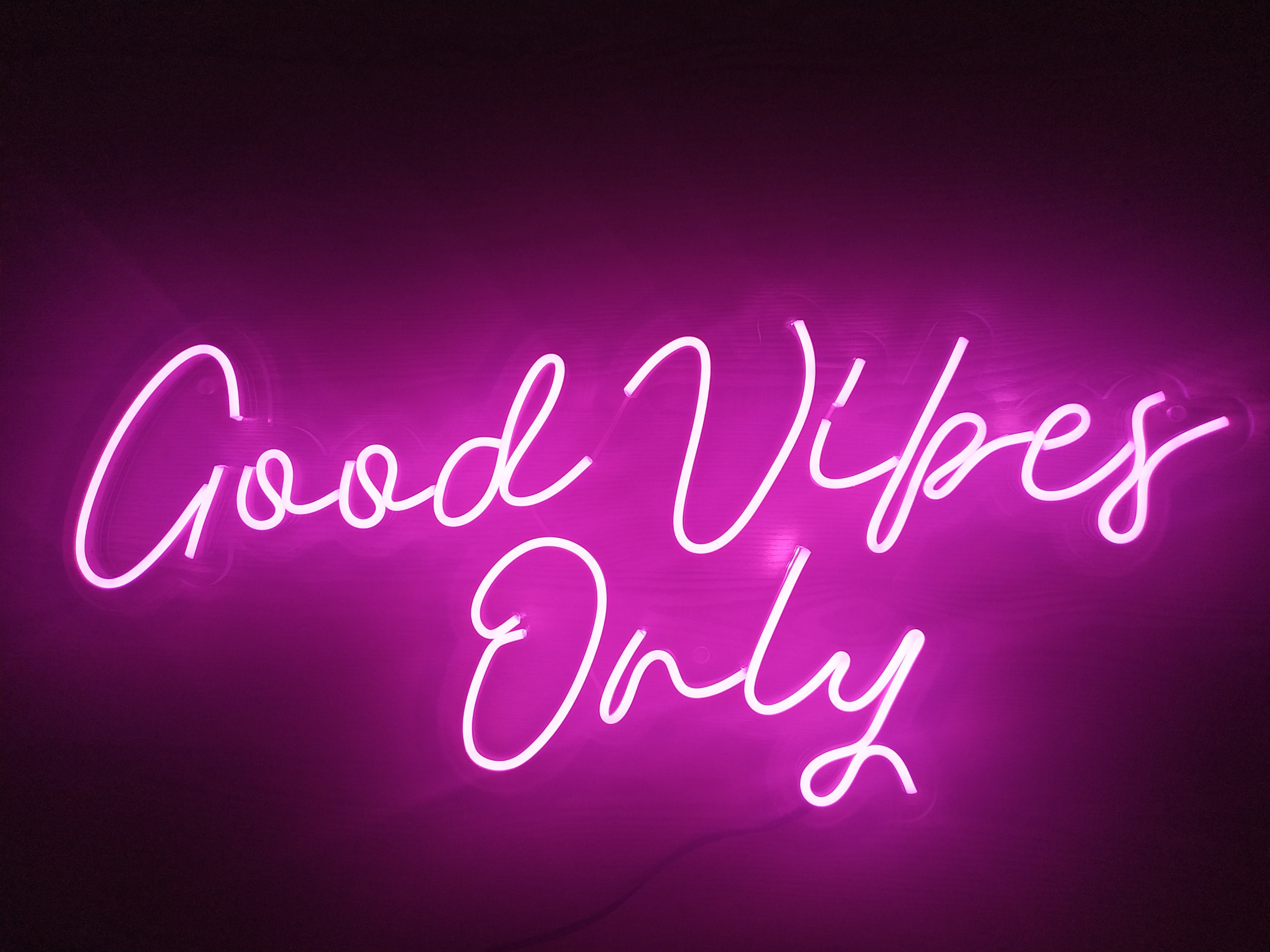 Good Vibes Only Neon Sign