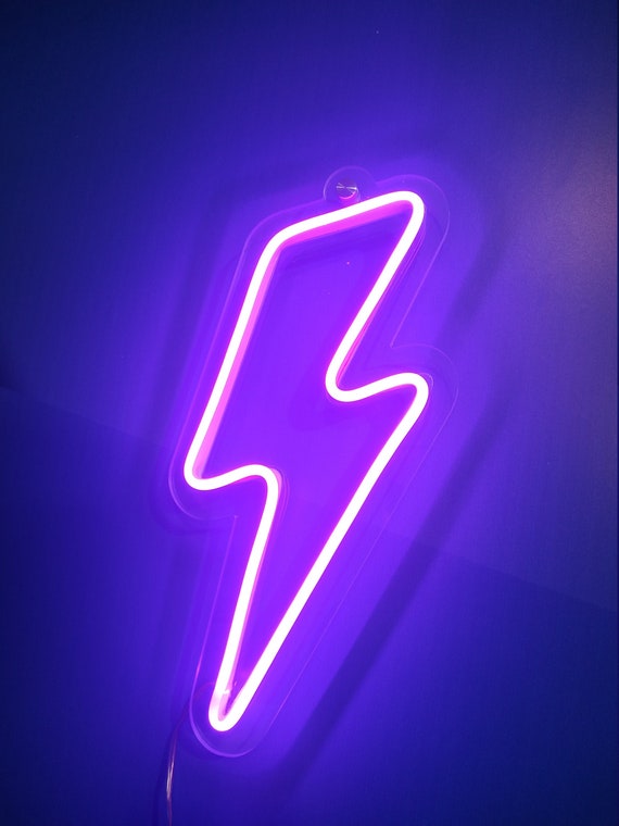 Led Lightning Bolt,neon Sign Lightning,lightning Bolt Neon Sign