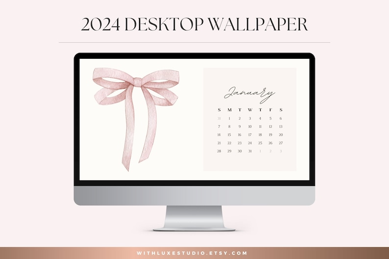 2024 Desktop Wallpaper, 2024 That Girl Wallpaper, 2024 Calendar Desktop