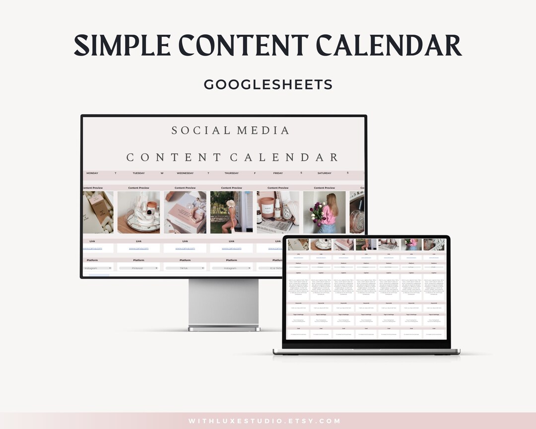 Social Media Content Calendar, 2024 Social Media Calendar Google Sheet