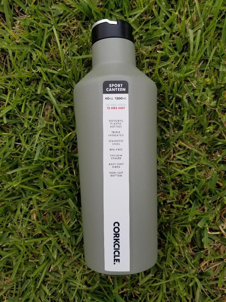 40oz Gray Sport Canteen