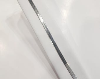925 10.5" Sterling Silver Herringbone Anklet or Bracelet 5.40mm