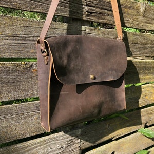 Dark Brown Haversack - Survival Backpack - Preppy Bag