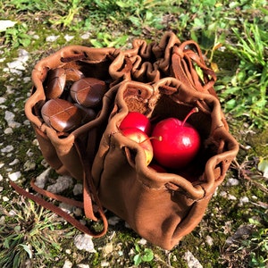 Small Leather Coin Pouch - Vintage Style - Medieval Era Pouch - Handmade Pouch - Durable Leather Pouch - Leather Bag - Leather Pouch