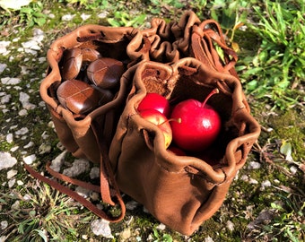 Small Leather Coin Pouch - Vintage Style - Medieval Era Pouch - Handmade Pouch - Durable Leather Pouch - Leather Bag - Leather Pouch