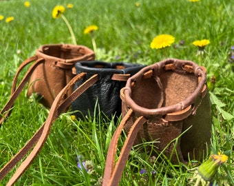 HANDMADE Leder Beutel, Würfelbeutel, Kordelzug Beutel, Mittelalter Beutel, Medizinbeutel, Schmuck Beutel, Ledertasche, LARP Cosplay