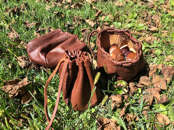 Portamonete Vintage In Pelle Con Cerniera 11x6x6 Cm, Gancio