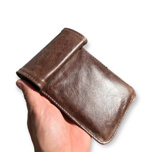 Handmade Leather Faraday Bag: 5G/RFID/EMF Blocker Pouch