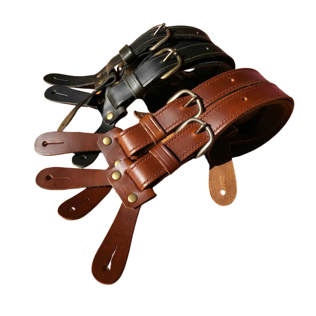 Handmade Leather Button Suspenders, Groomsmen Gift, Y Back Design - Etsy