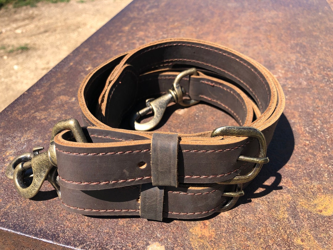 Men's Leather Work Suspenders / HEAVY DUTY Suspenders / Handmade / Top Grain Leather Suspenders