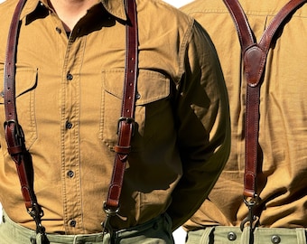 Old West, VICTORIAN Style Suspenders - Canvas Webbing. - Etsy