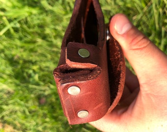 Cattlehide Axe Sheath Cover – Leather Blade Protector For Outdoor Camping, Hunting & Bushcraft, Portable Protective Case For Axes-289191
