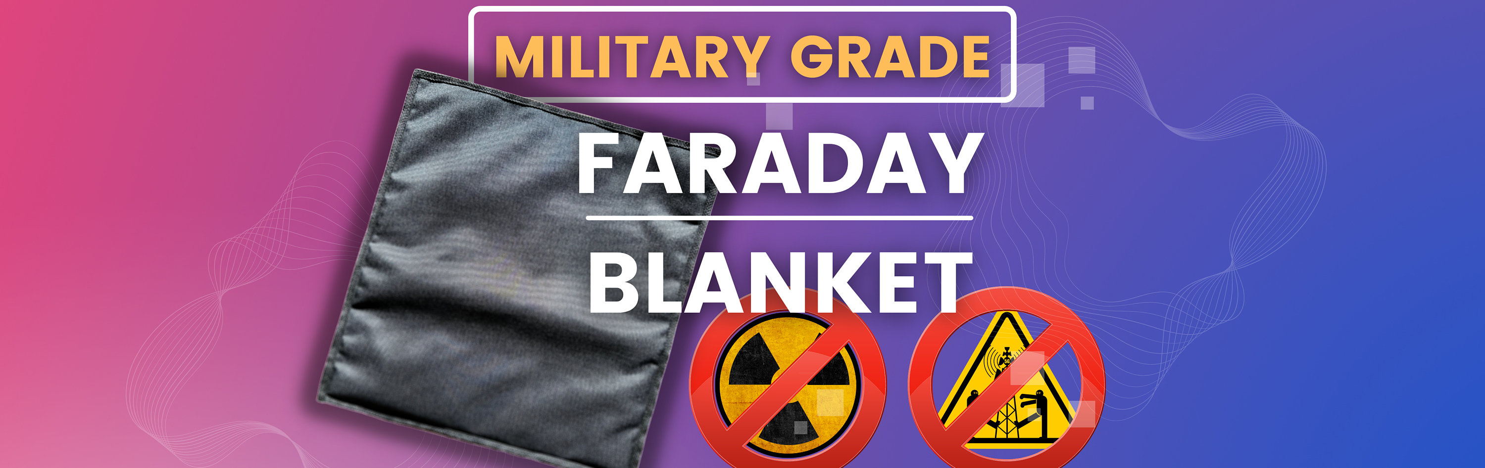 Faraday Blanket Radiation Shielding Throw Blanket EMF Radiation Protection  Harmful Electromagnetic Frequencies Laptop Faraday Fabric 