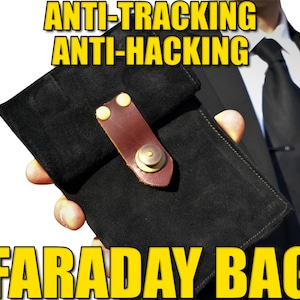 Handmade Faraday Bag: EMF RFID Blocking Phone Pouch