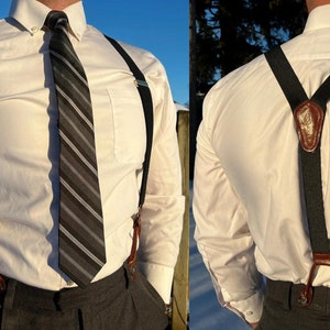 1920's men's fashion suspenders cheap