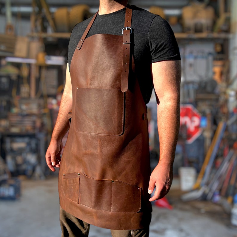 Handmade Leather TRADESMAN APRON - Etsy