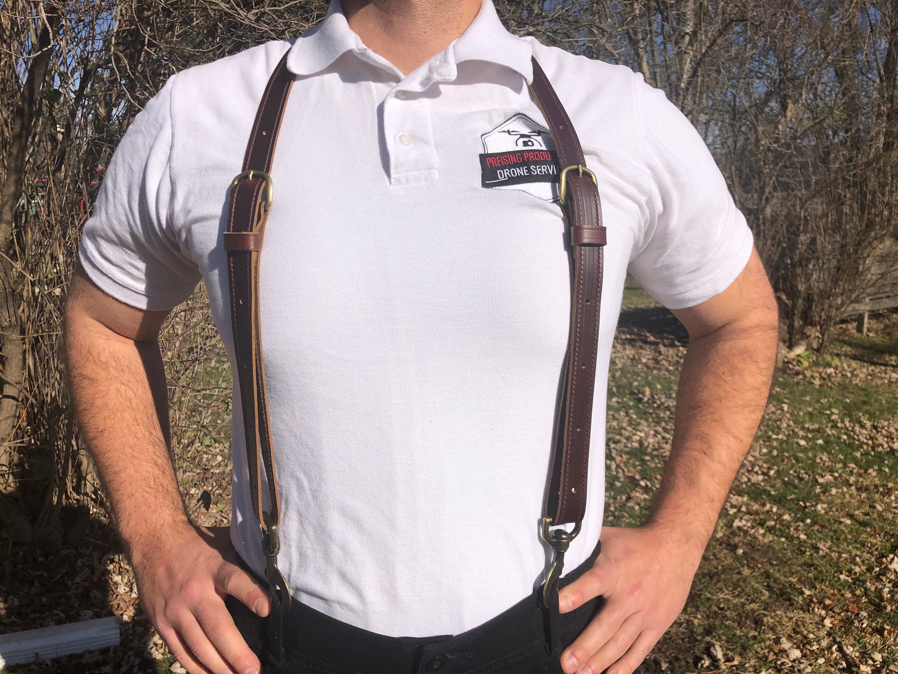 Men's Leather Work Suspenders / HEAVY DUTY Suspenders / Etsy
