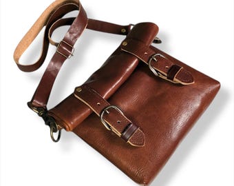 Handmade Leather Faraday Bag Briefcase – Military-Grade RF Shielding for Phone, Laptop, Passport | Made in USA