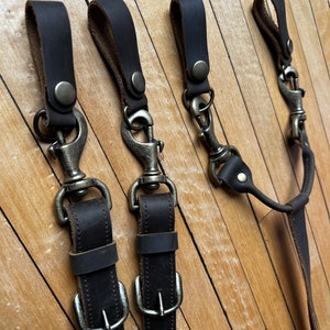 Durable Leather Suspenders With Matching Work Belt for Men Work ...