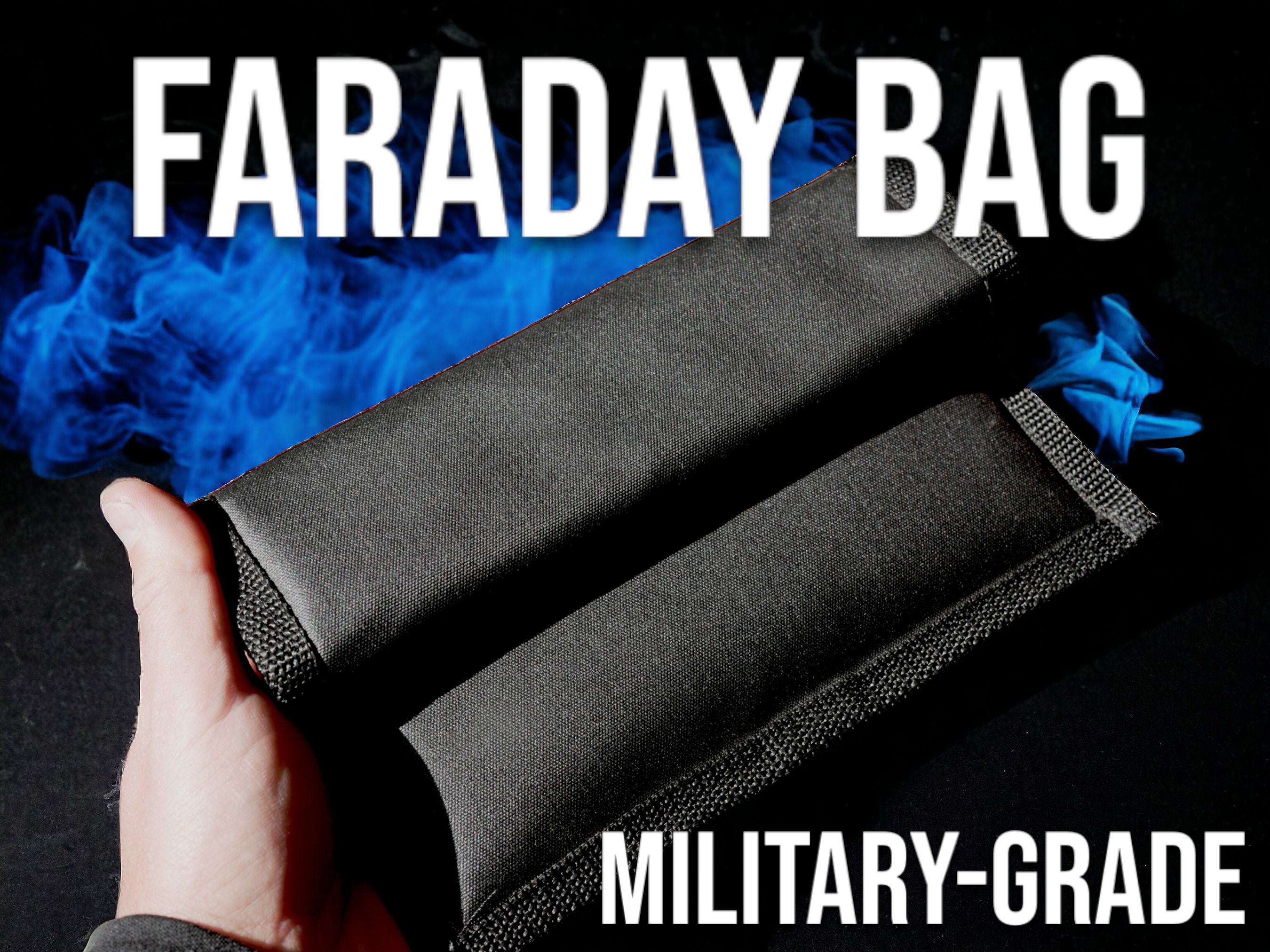 Mission Darkness Borsa Faraday senza finestra per telefoni (confezione da 4) // Custodia con blocco del segnale impedisce l'hacking di tracciamento e spionaggio, schermatura del dispositivo per forze