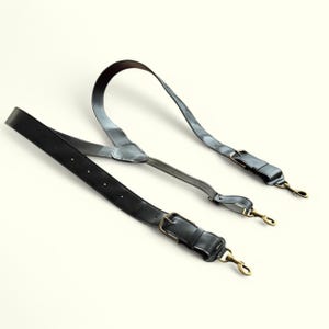 2&quot; Wide Leather Snap Suspenders: Durable Work Suspenders