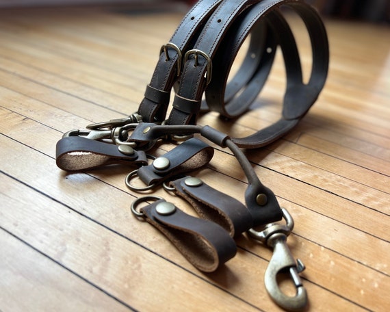 Leather Suspenders With Belt Loop Attachments Wedding Suspenders