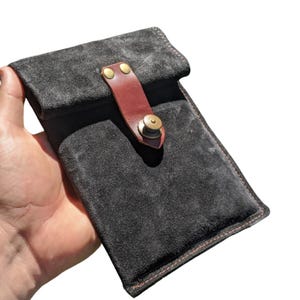 USA Made Faraday Bag: Suede EMF Blocking Cell Phone Pouch