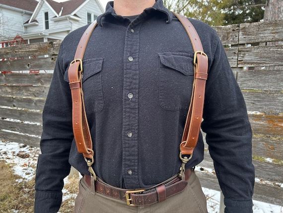 Leather belts/suspenders