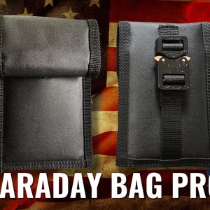 Military-Grade Faraday Bag for Phones – RFID & EMP Protection, Signal Blocking Pouch, Anti-Theft Sleeve, Made in USA