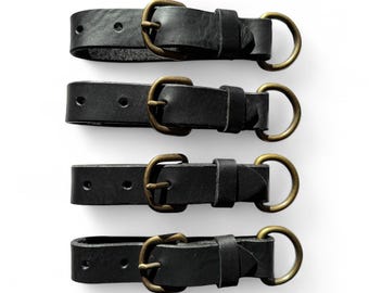 Leather Belt Loop Attachments (Set of 4) | Full-Grain, Handmade USA