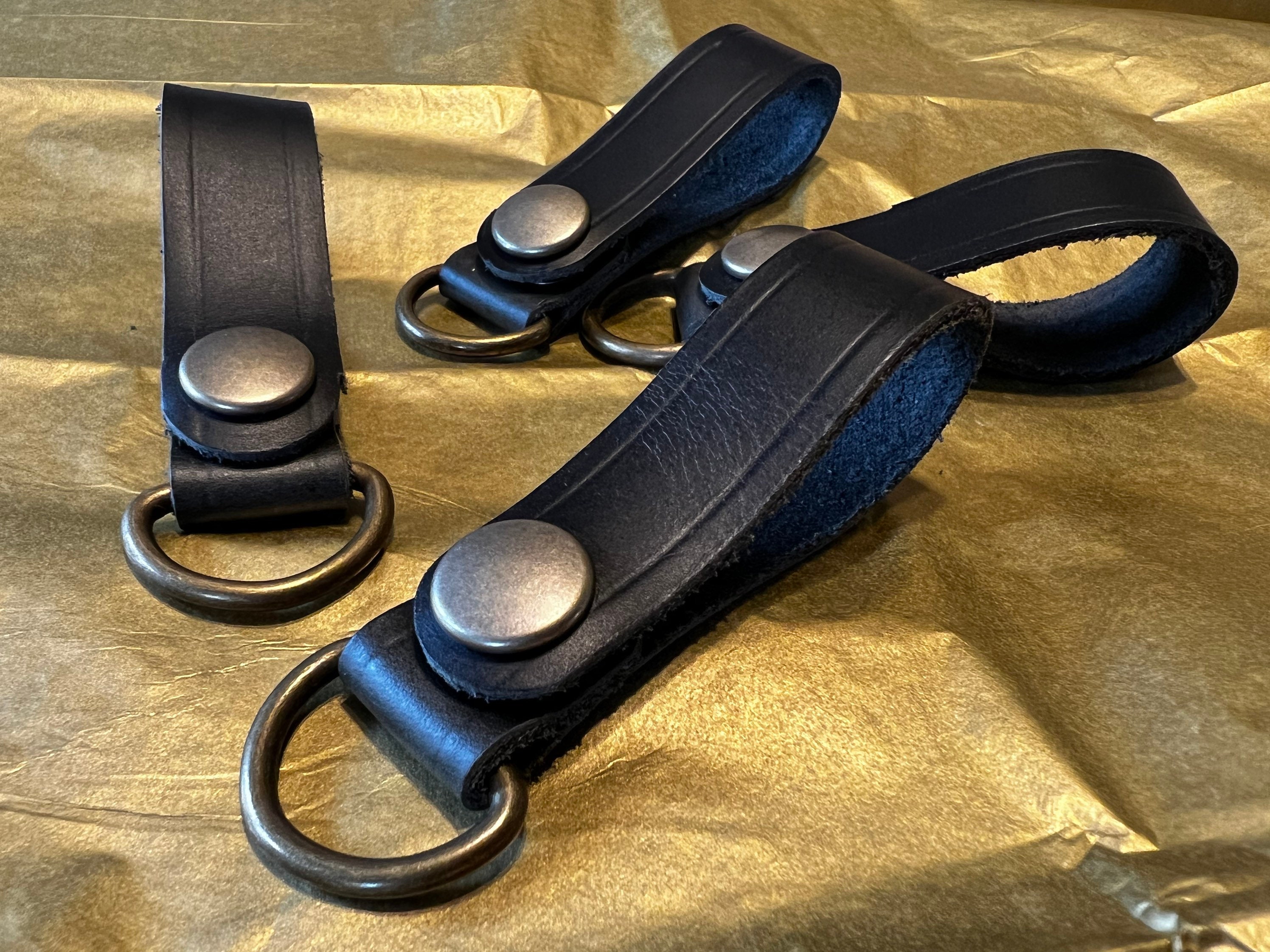 Boston Leather 1.75 Double Wide Belt Keeper with VELCRO Closure