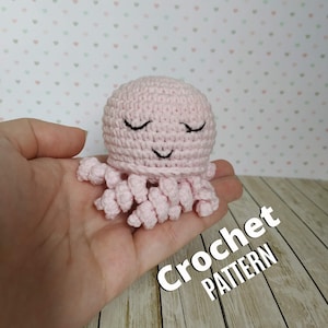Patron de pieuvre au crochet Tutoriel sur les pieuvres au crochet, Modèle méduse au crochet et Téléchargement immédiat
