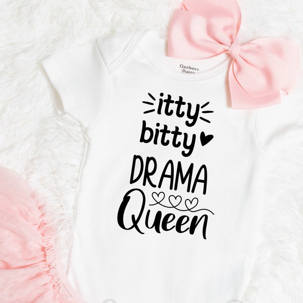 Drama Queen Onesie®, Baby Shower Gift, Newborn girl Onsie®, Newborn girl Gift, Baby Girl clothes, LIttle diva