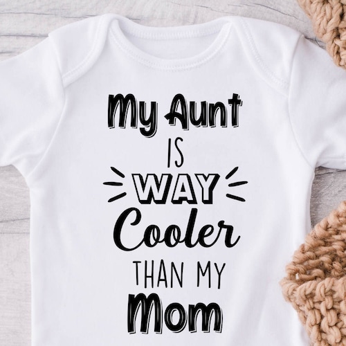 Funny Aunt Onesie® Aunt Baby Clothes Auntie Onesie® Baby Etsy