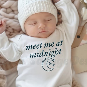 Meet me at Midnight Onesie®, Cute infant bodysuits, Baby girl Onesies®, Baby Shower Gift, Coming Home Outfit
