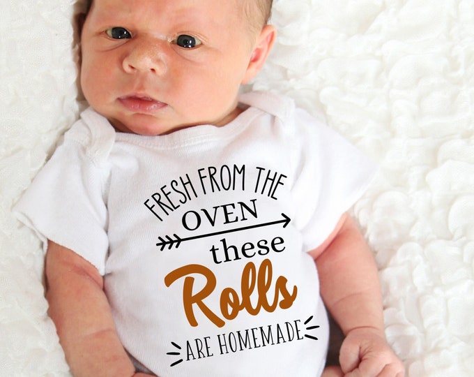 These Rolls Are Homemade Onesie® Thanksgiving Onesies® Funny Etsy