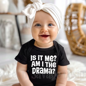Am I the Drama Onesie®, Baby Shower Gift, Funny baby Onsies®, Newborn girl Gift, Baby Girl clothes, LIttle diva