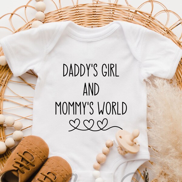 Daddys Girl Mommy World Svg - Etsy