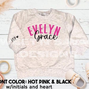 Personalized Baby Name Announcement Onesies®, Boy or Girl Name Onesie®, Personalized Baby Name Onesie® or Sweatshirt, Baby Name Reveal