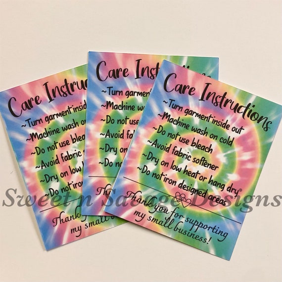 care for tie dye shirts