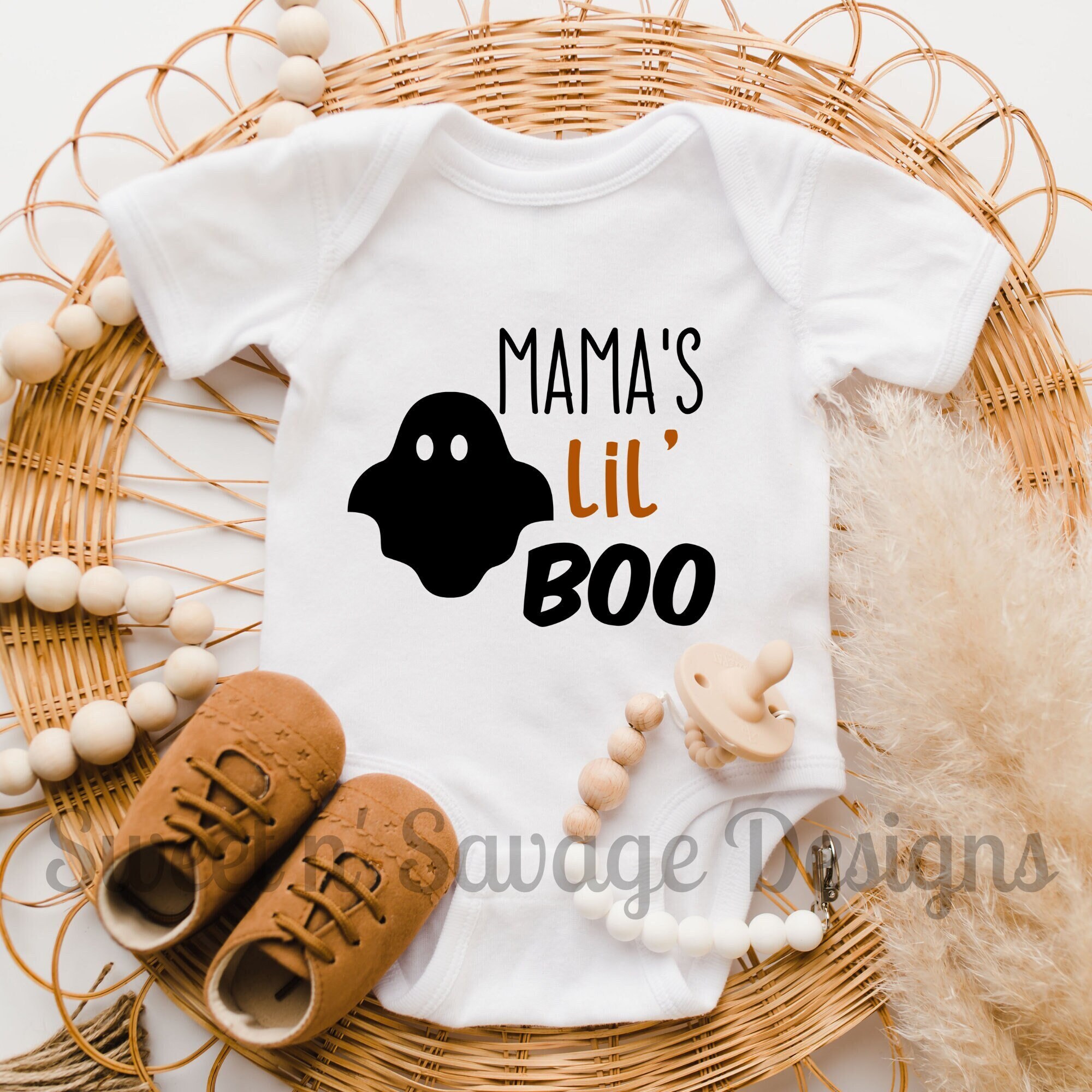 Fall Baby Onesies® Mama's Lil' Boo Onesie® Halloween Etsy