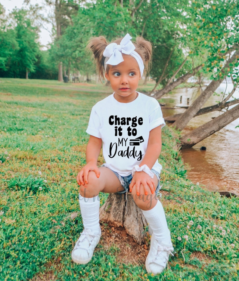 Charge It to My Daddy Onesie® Daddy's Girl Baby Onsie® - Etsy