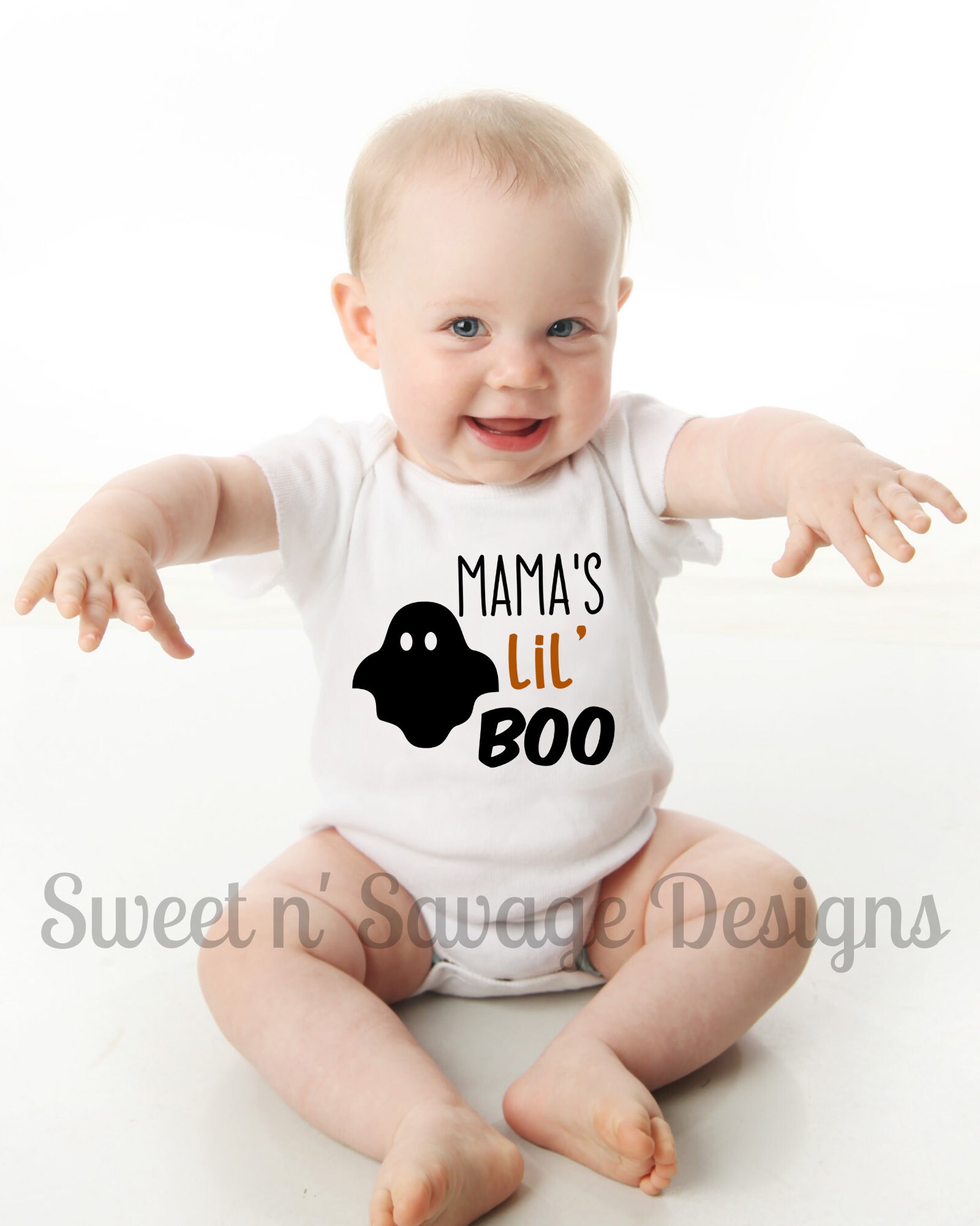 Fall Baby Onesies® Mama's Lil' Boo Onesie® Halloween Etsy