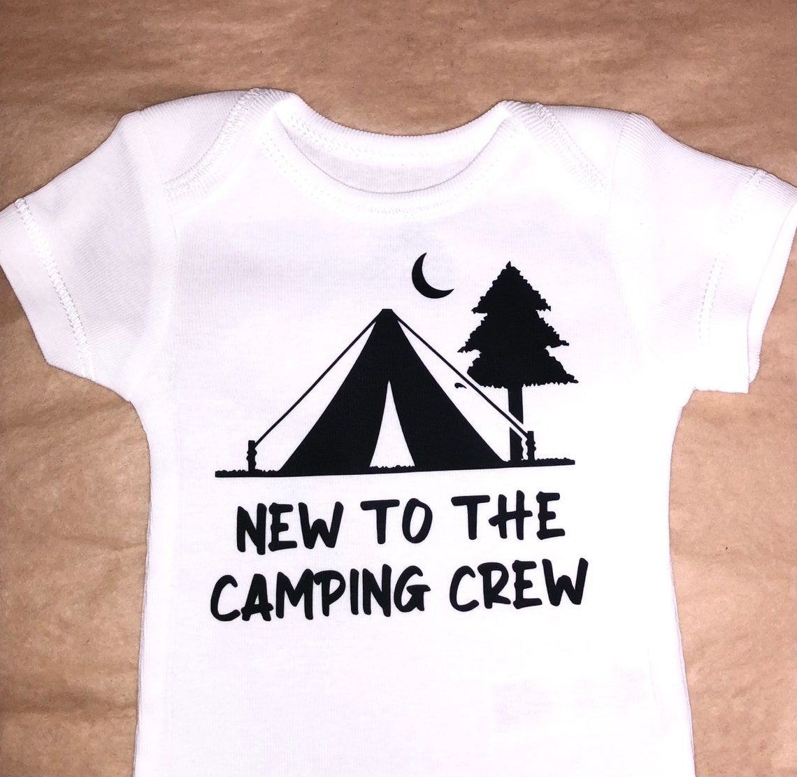 Camping Onesie® New to the camping crew Baby shower gift Etsy.de
