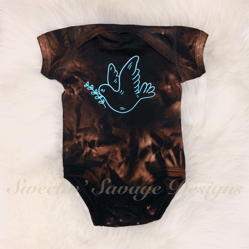 Bleached Baby Bodysuit Boho Baby Trends Hippie Baby Clothes Etsy